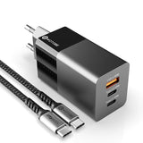 WOTOBE 65W GaN USB C Wall charger Power Adapter,3 Port PD 65W PPS QC4 45W SCP for Laptops MacBook iPad iPhone 13 Samsung  XIAOMI
