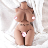 Brown / Skin Tone 3D Adult Realistic Male Half Sex Doll Real Vagina Rubber Anal Half Body Male Masturbation Fashion Sex Shop xxx