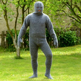 Hand Knitted Wool Catsuite Sweater, Massive Fetish Balaclava Hooded with Integrated Mittens and Socks Full body Costume Jumper Extravagantza