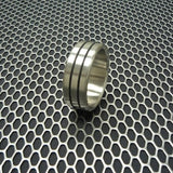 Ballistic Metal Designer Series Stainless Steel Double Accent Cockring Cock Ring, Penis Enhancer