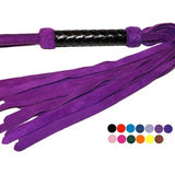 Purple Suede Classic Flogger - Choice of Handle Pattern & Color