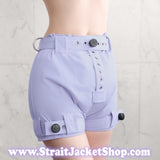 Purple Heavy Duty Lockable Diaper Cover Pants - Anti Diaper Removal / Restraining / Asylum / Medical / ABDL / Segufix Locks / Bondage DDLG