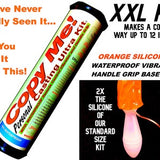 XXL Penis Molding Casting Copy Kit, ORANGE, Handle Grip Base, Vibrating Action, Waterproof (Makes a Great Gift)