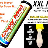 XXL Penis Casting Mold Copy Kit, YELLOW, Handle Grip Base, Vibrating Action, Waterproof (Makes a Great Gift!)