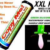 XXL Penis Casting Mold Copy Kit, GREEN, Handle Grip Base, Vibrating Action, Waterproof (Makes a Great Gift!)
