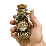 Small Jar of Fucks Gift Jar (5oz) - Perfect Holiday White Elephant Prank Gag Gift