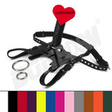 Male Chastity Strap On Dildo Leather Harness, Cock Cage CBT Device, Fetish BDSM bondage gear, Mature