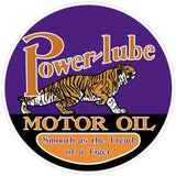 Powerlube Motor Oil Sign vintage style advertising sign