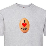 I Love Eggs T-Shirt, Humorous T-Shirt Gift For All EGG Lovers