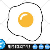 Fried Egg SVG Files | Kawaii Eggs SVG Cut Files | Breakfast SVG Vector Files | Scrambled Eggs Vector | Fried Egg Vector