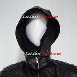 Leather Hood for women Witch Hood Party Hat Halloween Costume Accessories Dress Up Hat SteamPunk Cosplay Hat Gothic Hat Cosplay Hood