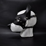 Leather Dog Mask Detachable Muzzle - Leather Puppy Mask - Puppy Hood - PuppyPlay Gear - BDSM Dog Mask - Head Harness - BDSM Puppy Mask Woof