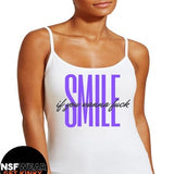 Smile if You Wanna Fuck 100% T-Shirt, Tanktop, Cami, or Apron Cute Funny Sexy Kinky Fetish Swinger, Gift for Her