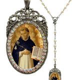 Thomas Aquinas Rosary - Patron Saint of Academics; Against storms;  Book Sellers; Chastity; Philosophers; Publishers & Students - Handmade