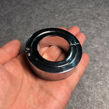 Stainless Steel Metal Screw Locking Penis Scrotum Testicle Lock Bondage Ball Stretcher, Magnetic Ball Weights