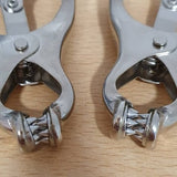 unique customised clover nipple clamps with spikes *Bdsm pain fetish torture mistress master bondage pain sado