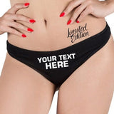 Your Name On Thong,Custom Personalized Thong,Funny Submissive Lingerie,Naughty Panties,Your Name On Panty,Fetish Lingerie,Graphic Thongs