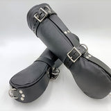 BDSM Leather Mittens Mitts Gloves with D-Ring