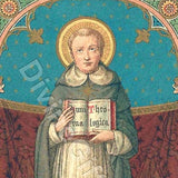 St. Thomas Aquinas Icon; Angelic Doctor; Great Saint Patron of Academics, Book Sellers, Chastity, against Storms, Italy; Catholic Artwork