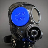 Lens covers, gas mask S10 - customizable, many different colors - fetish, Avon S10, caps, blindfold