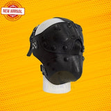 Heavy Duty Detachable BDSM Strict Leather Face Mask With Blindfolds | BDSM Leather Bondage Hood Restraint| Fetish Mask BDSM Restraint Mask |