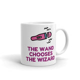The Wand Chooses The Wizard Mug Wand Mug Funny Novelty Mug Magic Wand Coffee Cup Vibrator Mug Wizards And Witches Halloween Gag Gift For Her