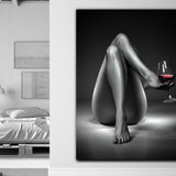 Erotica Wall Art, Sensual Art Print, Naked Girl Canvas, Erotic Nude, Erotic Nudity Wall Art, Sexy Body Art, Sexy Wall Art, Nude Woman Print