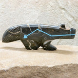 Zuni Fetish Carving-Native American-Zuni Carving-Large Purisima Stone HUNTING  WOLF-Stone Spirit Animal-Kenric Laiwakete