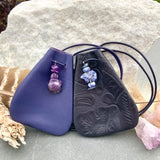 Tooled Leather Medicine Bag Turtle Totem Spirit Bear Fetish Medicine Pouch Amulet Crystal Bag Necklace Pouch Shaman Ceremony Native Style