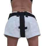 Abdl. LOCKABLE SHORTS. Strong 2 inch strapping, 3 digit number lock. Adjustable crotch & waist straps. Wear lock to fron or back. Restraint.