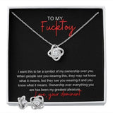 To My Fucktoy Kink Necklace Gift, Day Collar Choker Discreet Kink Jewelry, DDLG BDSM Gift, Dominant Submissive Meaningful Punishment Gift
