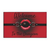 Welcome to the Dungeon Gag ball lips Heavy Duty Floor Mat