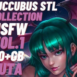Succubus STL NSFW Sexy Figures Naughty Futa Demoness Girls Nude Huge Boobs Naked Vampirella Female Witches Cartoon Anime Women Collection