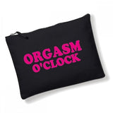 Sex toy accessory bag , masturbation kit , vibrator bag holder, birthday gift for best friend , cosmetic make up bag Orgasm O'clock CB25