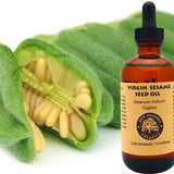 Sesame Oil (organic, undiluted, cold pressed, unrefined) - acne-prone, dark spots, sensitive skin, massage oil