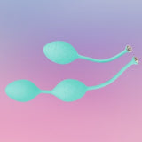 Love balls with crystal, yoni balls, silicone Kegel balls weighted, pelvic floor training, vaginal weight lifting