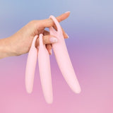 Kegel Balls Exerciser, silicone dildos in a set of 3, vaginal training, anal training, silicone kegel egg, vaginismus trainer