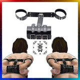 BDSM Strict Armbinder Arm Restraints Set Customizable Leather Bondage,Fetish Cuffs,Wrist Restraint,Kinky Sex Toys