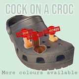 Croc cock on a Croc 2PACK realistic penis funny gift 18+ Croc charm/jibbitz High Quality