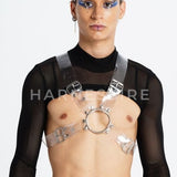 PVC Chest Harness  | Holographic Harness ¥ Neon Green PVC Harness ¥ Pink Rave Harness ¥ Clear PVC Harness ¥ Genderless Fashion