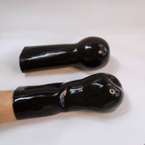 Black Latex Rubber Fetish Mittens (one Size)