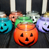 PUMPKIN CUPCAKE Scented Halloween Light Orange Jack O Lantern Pumpkin Candle