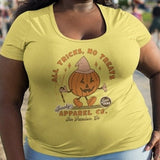 trick or no treat Pumpkin Tshirt Cute Shirt Aesthetic Halloween Retro Halloween Shirt trick or treat Shirt unique Halloween Gift BBW shirt