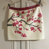 Sakura cherry blossom Latex rubber mini skirt (sample)