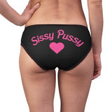 Sissy Clitty Sissy Pussy Panties Hot Pink Black