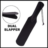 Non Slip Handle Leather Slapper for Sex- Cowhide Leather Paddles with Wrist Loop for Horse Riding Equestrian Sports