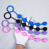 Silicone Anal Plugs/Long Anal Plug/Pink Black Purple Blue Anal Beads Balls/Butt Plug For Woman And Men/Rubber Butt Plugs/Anal Training Plug