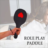 Leather Paddle Slapper for Fetish Play- Role Play Cowhide Paddles for Horse Riding Sex Toys for Her/Him-BDSM Paddles Slappers with Loop