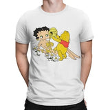 Winnie the Pooh with Honey Funny Uncensored T-Shirt, 100% Cotton Tee, Men's Women's Sizes (aqs-155)