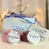 LuxuryDuo Body Polish + Body Butter Gift Set ¥ 4oz WhippedBodyButter+4oz SugarScrub | Personalized Gift Box + Custom Card ¥ Natural Skincare